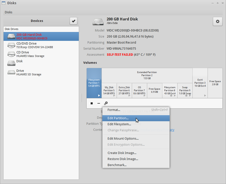 Manage disks and partitions | Trisquel GNU/Linux - Run free!