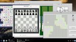 Ecran avec des jeux (échecs, démnieur, go, réussite)