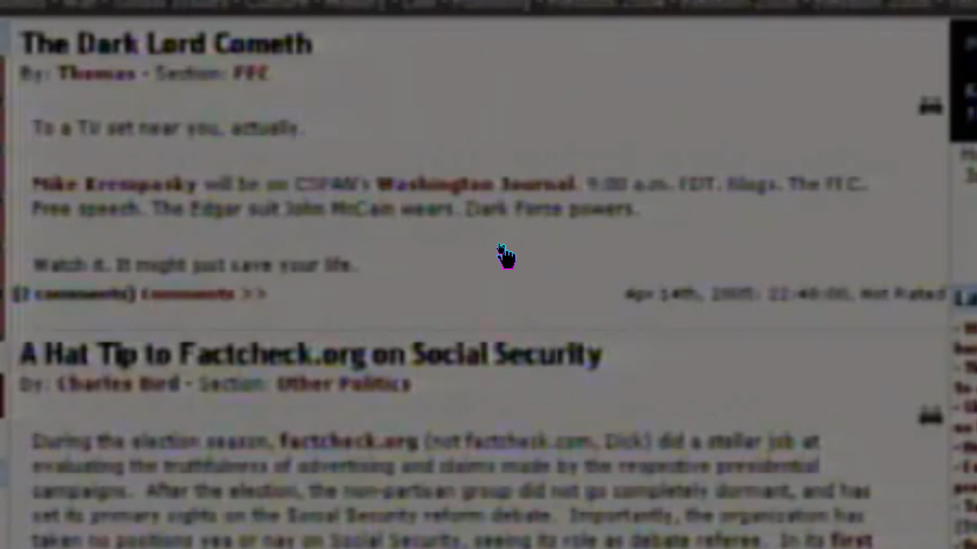 likely confusing rainbow text on internet explorer